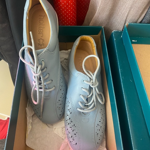 Hotter, Tone walking shoes in aqua - us 7 EEE - Picture 1 of 4